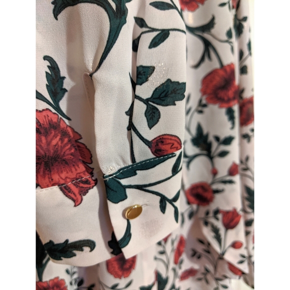 Ivanka Trump floral button down blouse - Picture 6 of 8